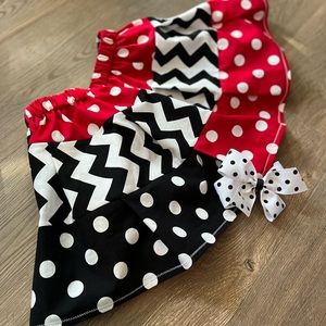 Handmade Minnie Mouse skirts! Custom and one of a kind girls skirts and bows!